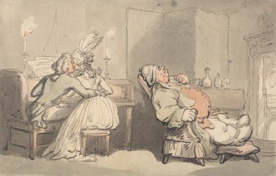 Comodidades de Bath - El maestro de música de Thomas Rowlandson